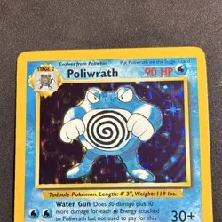 Poliwrath 13/102 Base Set Holo Rare 1999 Wizards Pokemon TCG Card English - Image 2