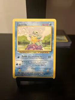 Pokemon TCG Squirtle Base Set Unlimited Common Card 63/102 - Image 1