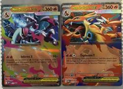 Pokemon TCG - Mega Charizard X ex + Mega Charizard Y ex 2 Card Promo Set | NM - Image 1