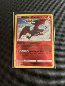 Pokemon TCG Radiant Charizard Crown Zenith Holo Card 020/159 NM/M Condition - Image 1
