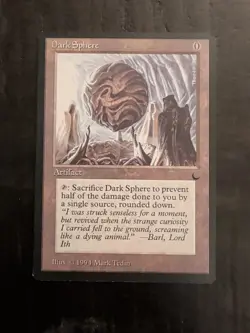 MTG Dark Sphere – The Dark – Vintage Magic The Gathering Card – LP/MP - Image 1