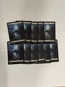 11 x Swamp (0302) - FINAL FANTASY (FIN) Near Mint Full Art Land Lot - Image 1