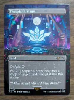 MTG Thespian's Stage (1607) Non-Foil Hatsune Miku Secret Lair Drop NM - Image 1
