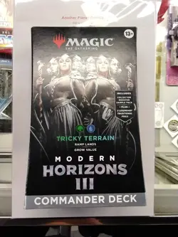 Magic: The Gathering Modern Horizons 3 Tricky Terrain Commander Deck Sealed - Image 1