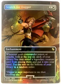 Search for Dagger (Borderless) (Foil) R0459 Final Fantasy FIC Magic MTG NM - Image 1