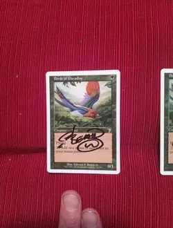 Pick ONE 7th Edition Birds Paradise Signed MTG Edward Beard Jr Magic Autograph - Image 2