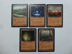 MtG Invasion Tri-Color Land Set of 5 NM/LP Pack $0.75 Shipping VCT123967 - Image 1