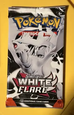 Pokemon TCG White Flare Scarlet & Violet Booster Pack NEW SEALED - Image 1