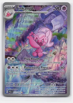 TINKATUFF 217/193 ILLUSTRATION RARE PALDEA EVOLVED POKEMON LIGHTLY PLAYED - Image 2