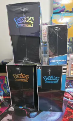 Pokemon Phantasmal Flames + Mega Evol + Blackbolt - 3 ETBs, 1 BB Booster Bundle - Image 3
