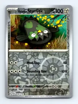 #106 2025 Journey Together } Galarian Stunfisk REVERSE HOLO - Image 1