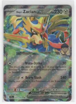 #111 2025 Journey Together Hop's Zacian ex Double Rare - Image 1
