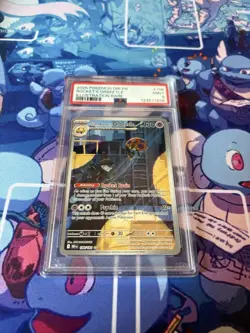 Pokemon TCG Team Rockets Orbeetle Destined Rivals Illustration Rare PSA 9 - Image 1