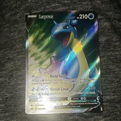 Pokemon Lapras V Full Art Ultra Rare 189/202 Swsh01 Sword & Shield Holo 210 HP - Image 2