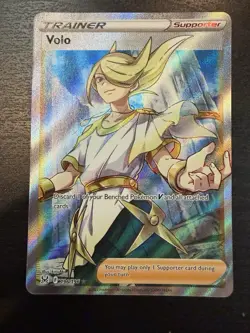 2022 Pokemon, Lost Origin, #196/196 Volo, Full Art Holo Ultra Rare - Image 1