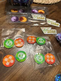 Pokemon TCG Lunala Sun & Moon Tin *EMPTY* Collectible Metal Tin Dice Coin Lot - Image 2