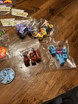 Pokemon TCG Lunala Sun & Moon Tin *EMPTY* Collectible Metal Tin Dice Coin Lot - Image 4