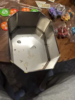 Pokemon TCG Lunala Sun & Moon Tin *EMPTY* Collectible Metal Tin Dice Coin Lot - Image 5