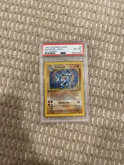 1st Edition MACHAMP-HOLO 1999 Pokemon Base #8/102 PSA 6 - Image 1