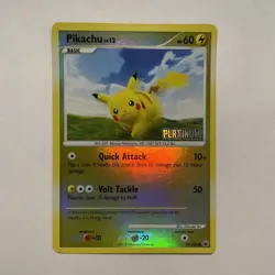 Pokemon TCG - 2008 Pikachu 70/100 - PLATINUM - Burger King Promo - Reverse Holo - Image 1