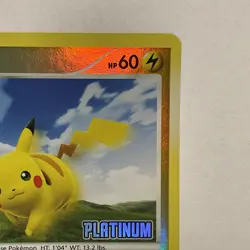 Pokemon TCG - 2008 Pikachu 70/100 - PLATINUM - Burger King Promo - Reverse Holo - Image 4
