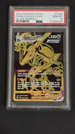 PSA 10 Rayquaza Vmax TG29 Silver Tempest Pokemon 2022 - Image 1