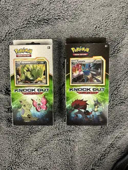 Pokemon TCG 2017 Knock Out Collection Lucario And Tyranitar Box Combo Sealed - Image 1