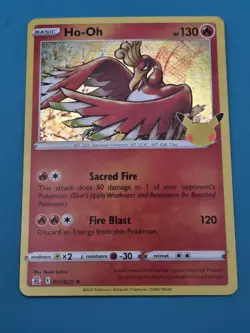 #001/025 Ho-Oh Holo - Pokemon TCG Celebrations 25th Anniversary 2021 - NM - Image 1