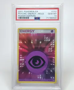 Pokemon Psychic Energy 107/108 Holo Rare PSA 10 - EX Power Keepers - Image 1