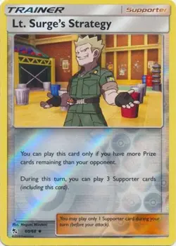 4x NM-Mint Lt. Surge's Strategy - 60/68 - Uncommon - Reverse Holo Pokemon Hidden - Image 1