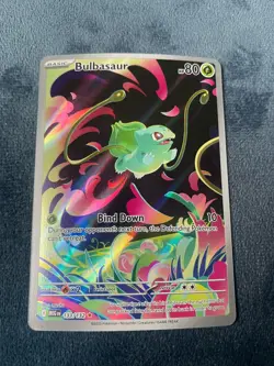 Pokemon TCG Bulbasaur 133/132 Secret Rare Mega Evolution Set Near Mint - Image 1