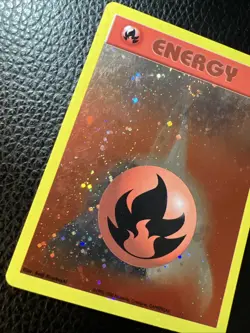 * Pokemon League Promo ENERGIZE YOUR GAME Fire Energy SWIRL Vintage 2002 LP - Image 3