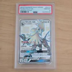 2019 POKEMON SUN & MOON HIDDEN FATES #SV79 FULL ART/SILVALLY GX PSA 10 - Image 1