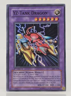 Yugioh YZ-Tank Dragon MFC-054 Super Rare 1st Ed LP - Image 1
