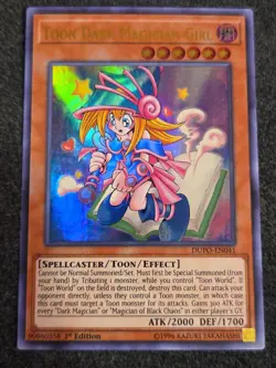 Toon Dark Magician Girl DUPO-EN041 Ultra Rare Duel Power Yu-Gi-Oh 1st Ed VLP - Image 1