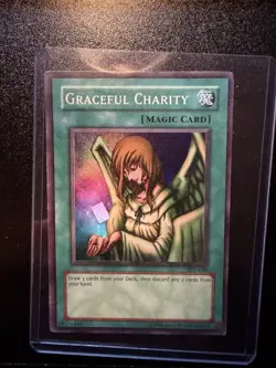 Graceful Charity SDP-040 Unlimited Edition Super Rare Yu-Gi-Oh Heavily Played - Image 1