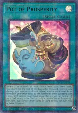 Yugioh! Pot of Prosperity - TBC1-EN011 - Ultra Rare - Unlimited Edition Near Min - Image 1