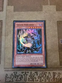 YUGIOH CHAOS SORCERER LCYW-EN248 SUPER 1ST ED NM - Image 1