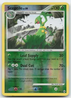 Pokemon TCG Sceptile Reverse Holo Rare Platinum Arceus Card 31/99 MP - Image 1