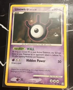 Pokemon TCG Diamond and Pearl Set of 3 Unown Cards *SLEEVED* - Image 5