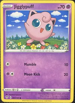 Jigglypuff 067/189 Swsh03: Darkness Ablaze Regular - Pokemon Card - Image 1