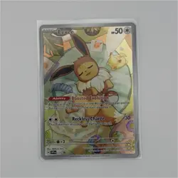Pokemon Eevee Holo Promo Basic Card SVP 173 Scarlet & Violet 50 HP English - Image 1
