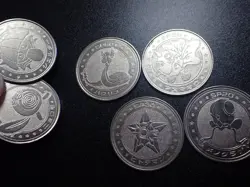 Pokemon Card Meiji Promo Battle Coin x7 Dragonair Kingler etc #6246 - Image 5