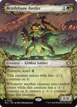 ~ Bristlebane Battler (Showcase) ~ NM Foil ~ Lorwyn Eclipsed ~ MTG ~ - Image 1