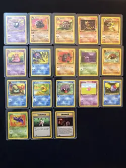 Pokemon TCG Card Collection Fossil First 1st Edition 18 Cards Incomplete Regular - Image 1