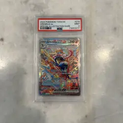 Pokemon TCG Greninja EX 214/167 Masquerade Special Illustration Rare Card PSA 9 - Image 2