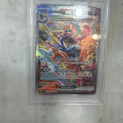 Pokemon TCG Greninja EX 214/167 Masquerade Special Illustration Rare Card PSA 9 - Image 4
