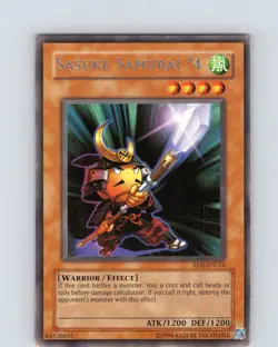 Yu-Gi-Oh TCG Sasuke Samurai #4 RDS-EN016 Unlimited Regular Rare Card LP-NM - Image 1