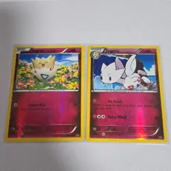 🎀 Pink Pokemon TCG Card Lot Togepi & Togetic Holo 2x 🎀 - Image 1