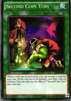 SECOND COIN TOSS YuGiOh YU GI OH Custom Anime Collectible Card - Image 1